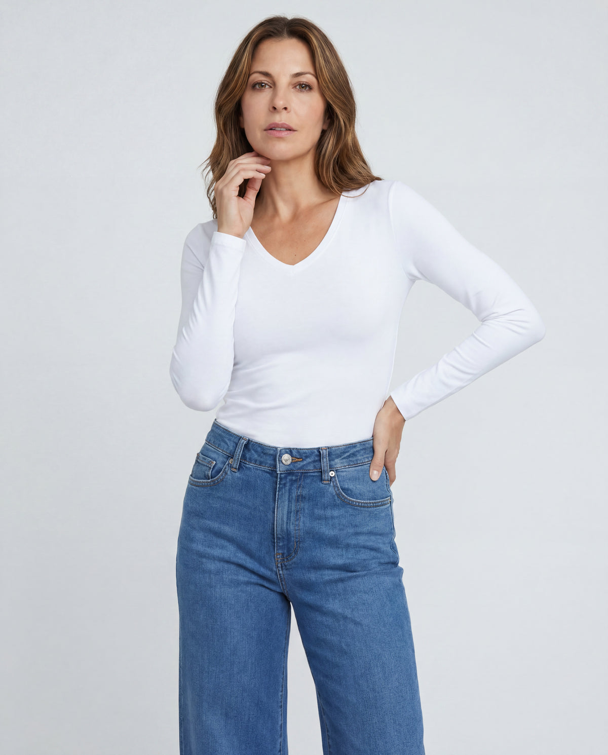 Basica Mujer Cereza - Blanca