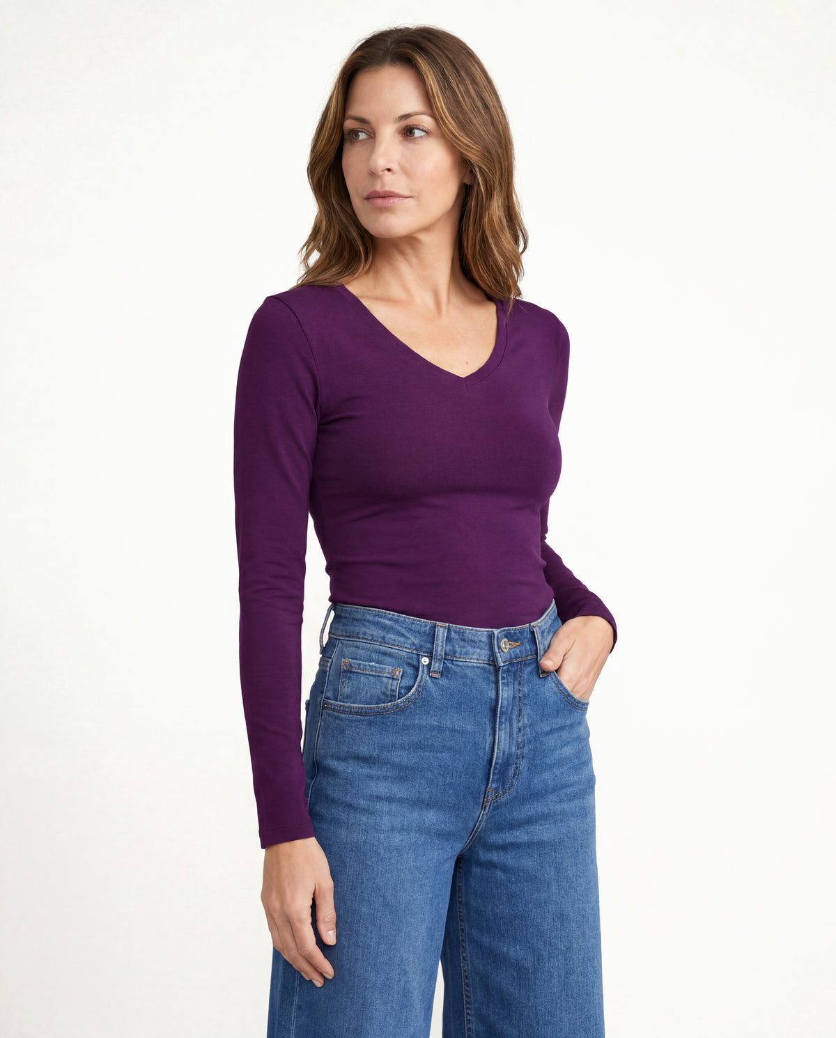 Basica Mujer Cereza - Ciruela