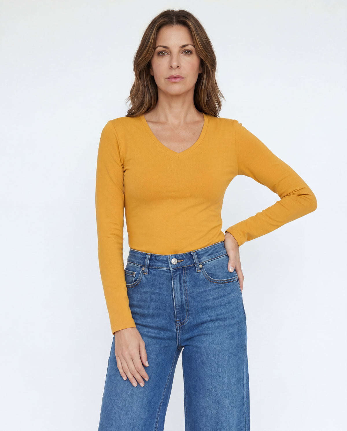 Basica Mujer Cereza - Mostaza