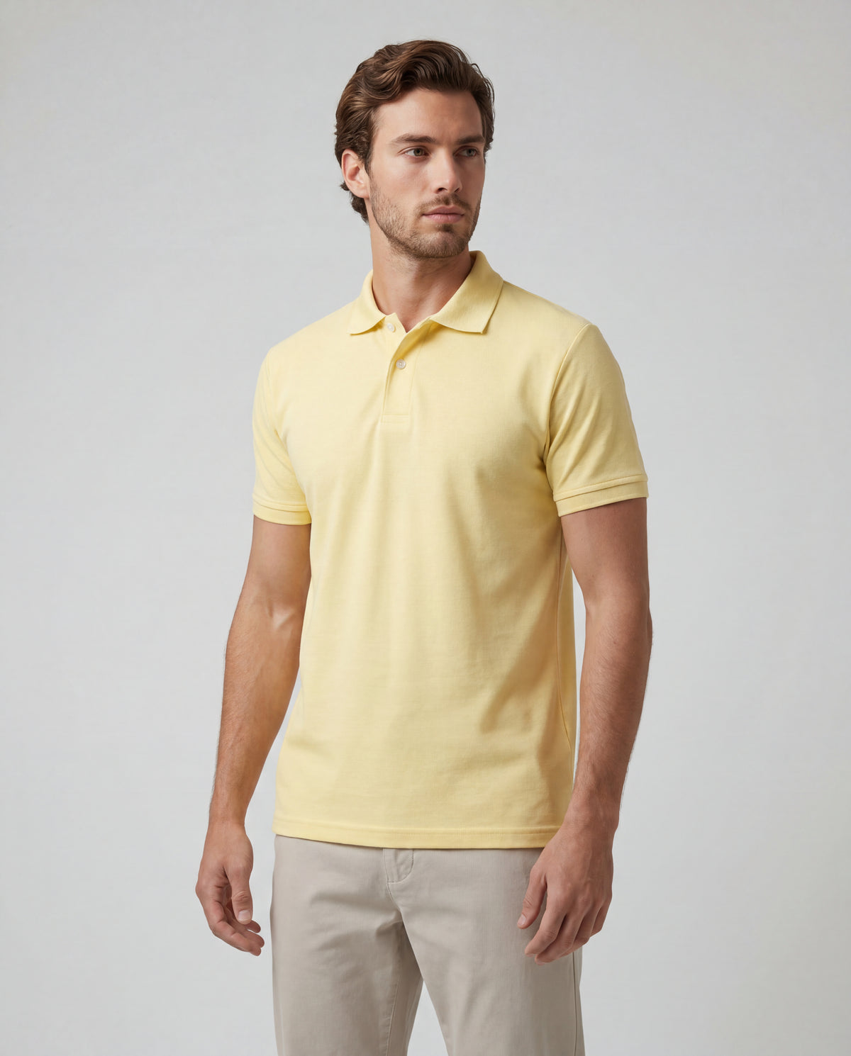 Polo Hombre - Amarillo Pastel