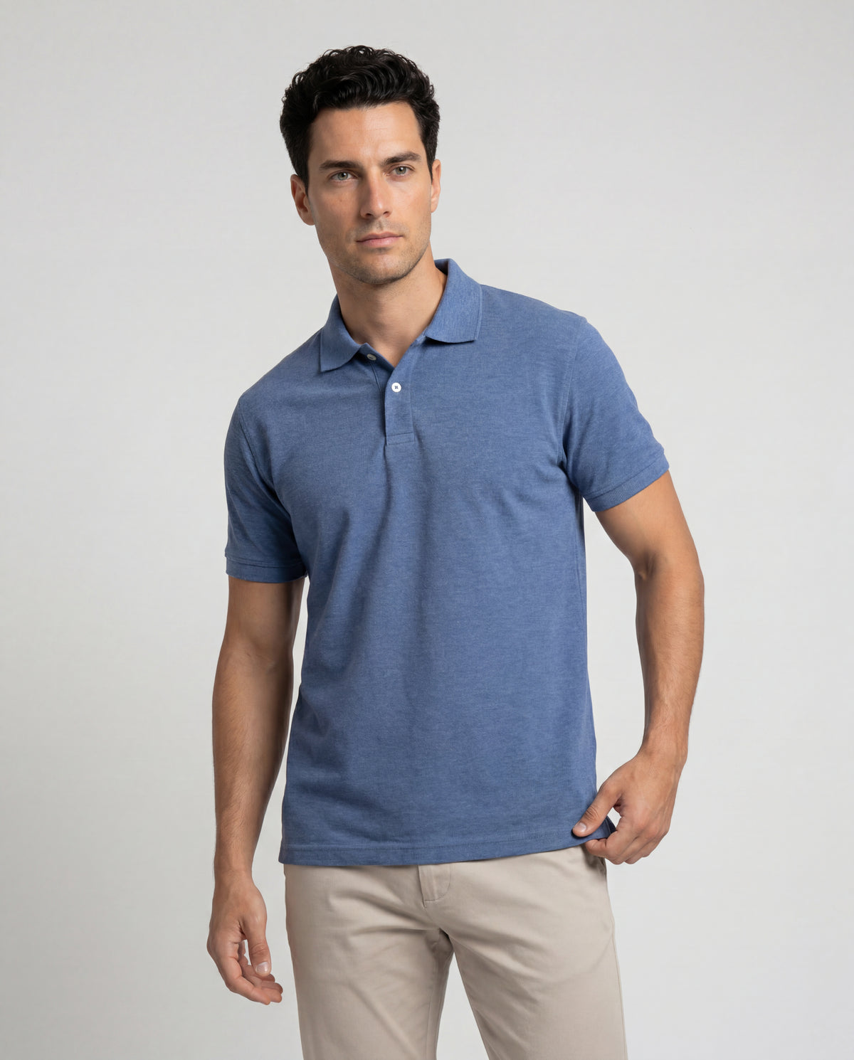 Polo Hombre - Azul Jaspe
