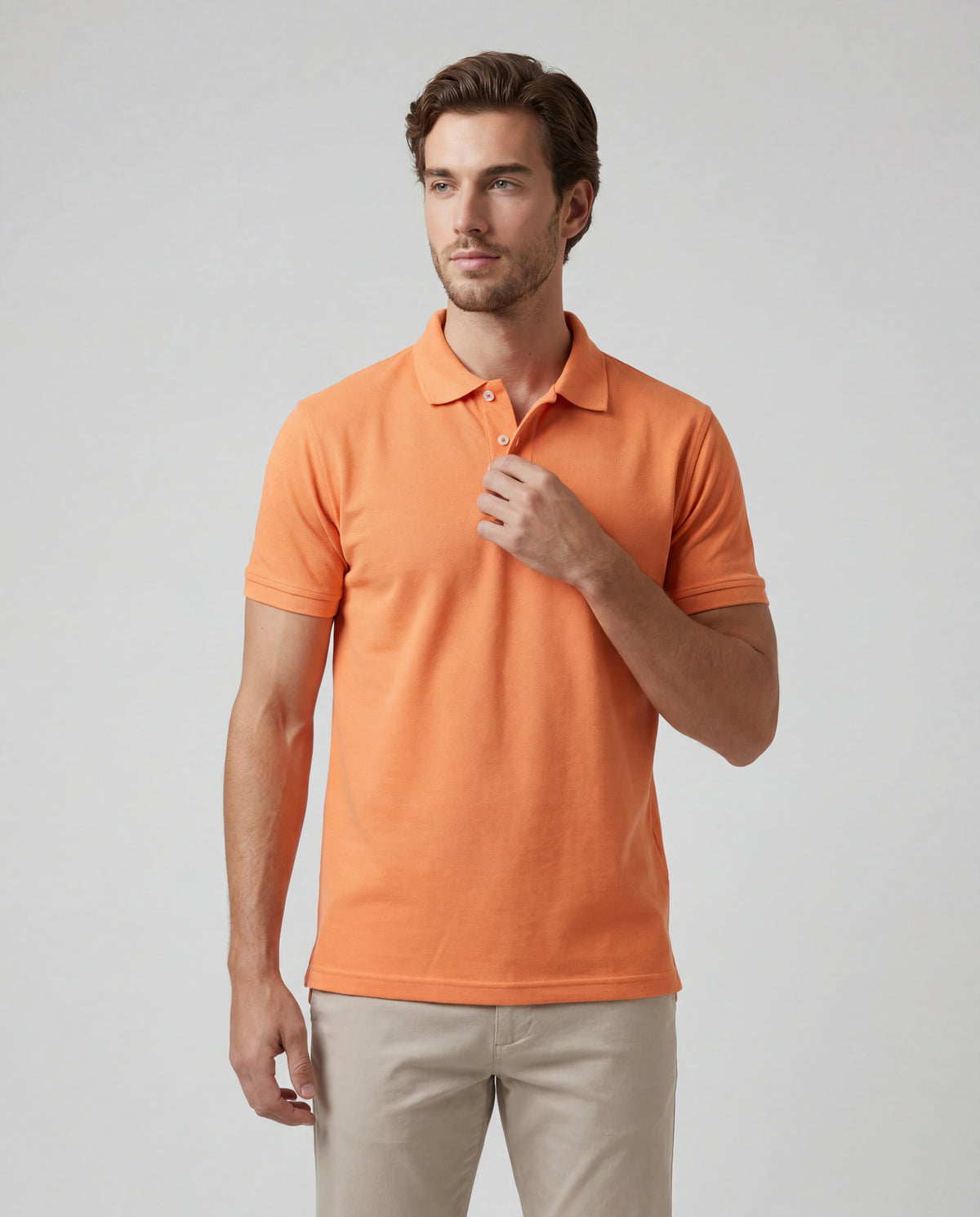 Polo Hombre - Mandarina