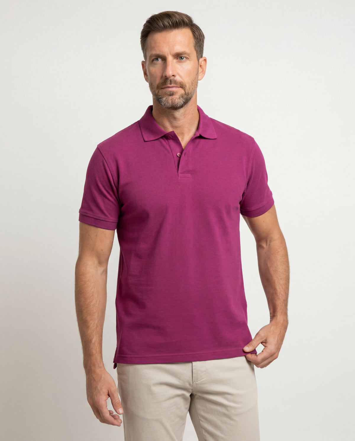 Polo Hombre - Magenta
