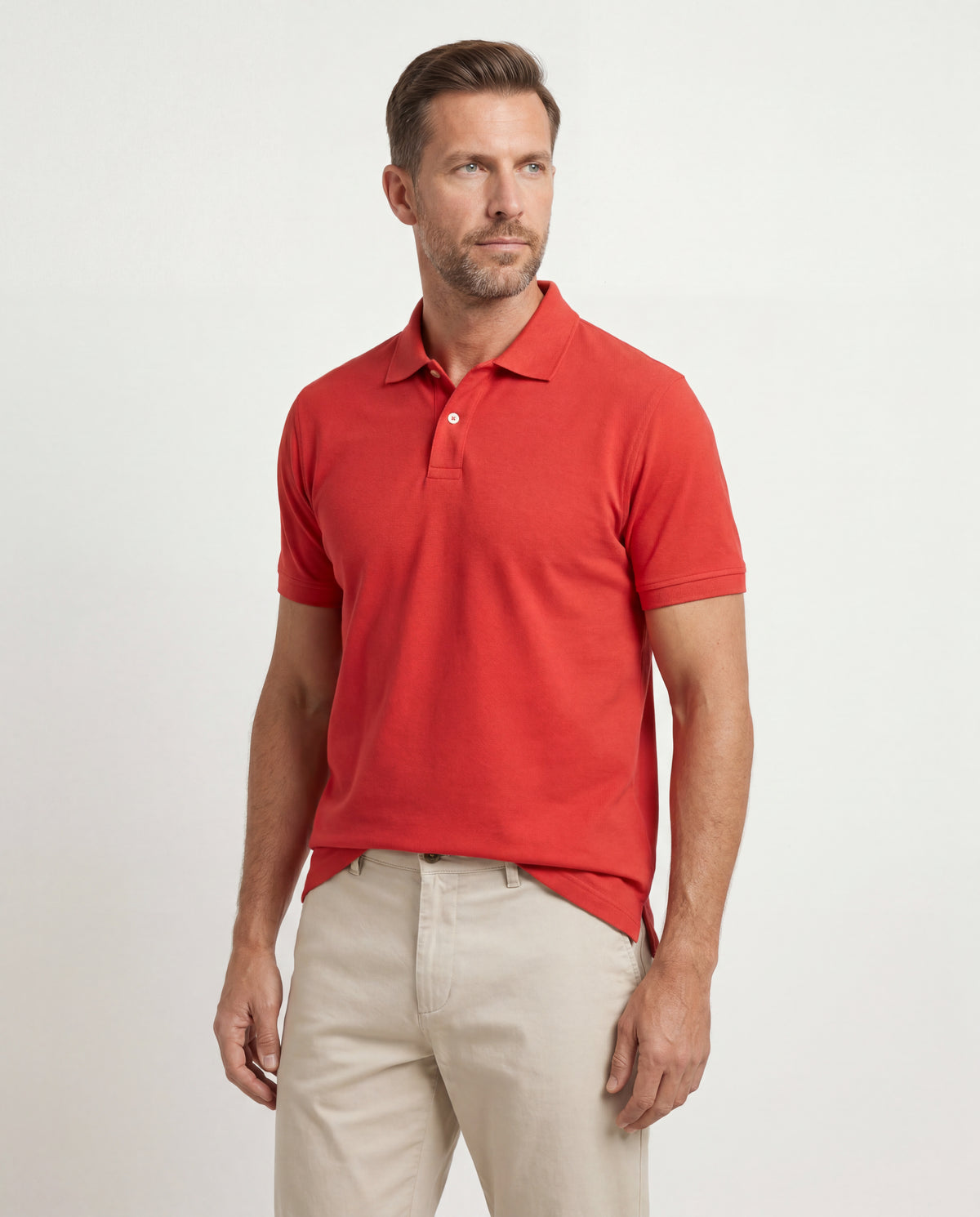 Polo Hombre - Rojo Escarlata