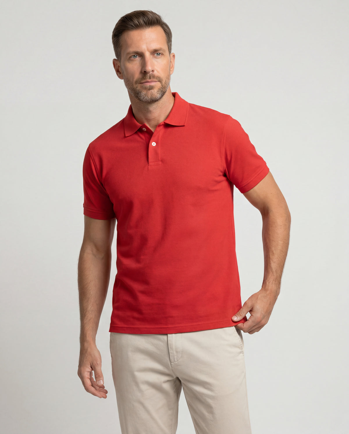 Polo Hombre - Rojo Escarlata
