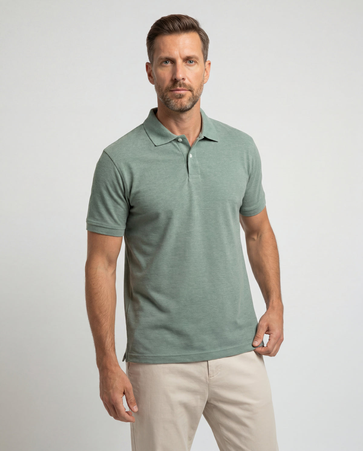 Polo Hombre - Verde Jaspe