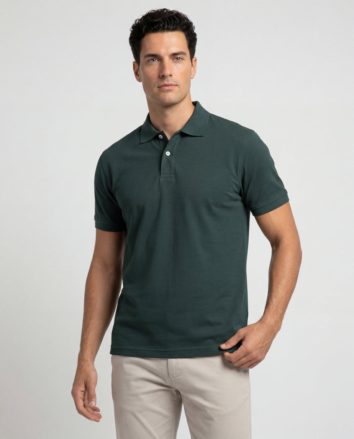 Polo Hombre - Verde Pino