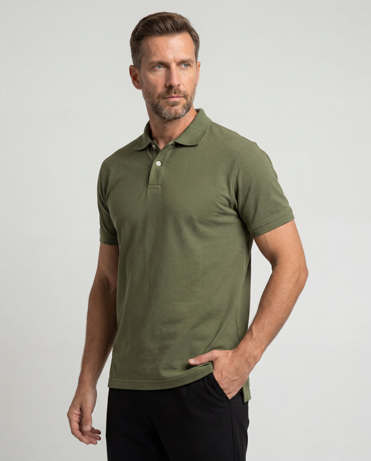 Polo Hombre - Verde Militar