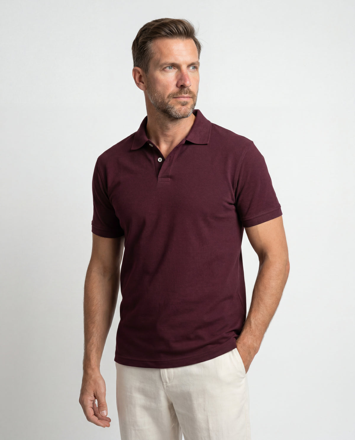Polo Hombre - Vinotinto