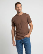 Camiseta Hombre Cuello Redondo Delgado - Cafe Jaspe