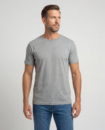 Camiseta Hombre Cuello Redondo Delgado - Gris Jaspe