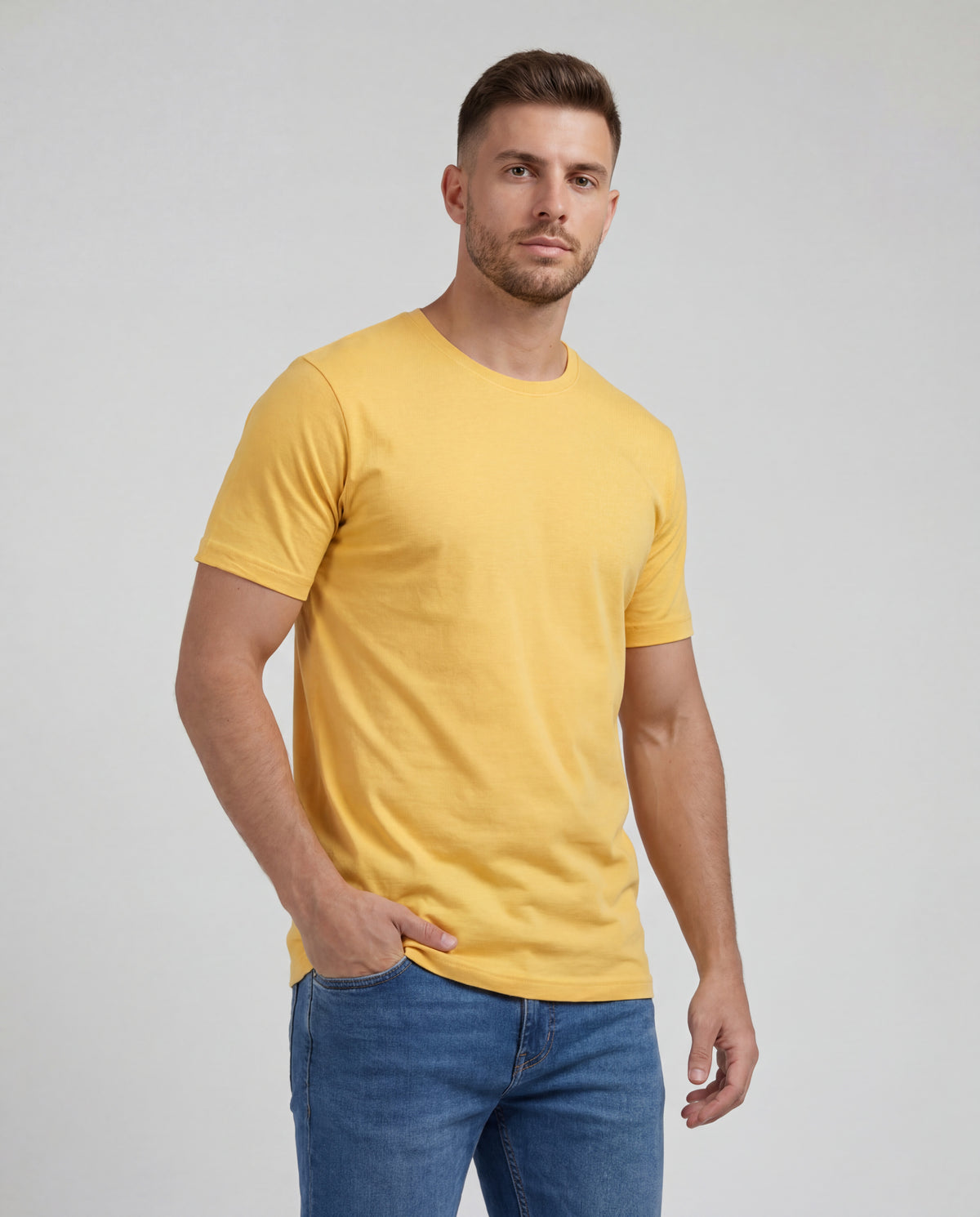 Camiseta Hombre Cuello Redondo Delgado - Maiz