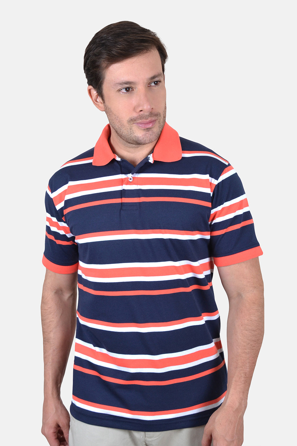 Polo Rayas Praga - Coral