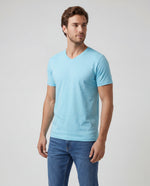 Camiseta Hombre Cuello V - Agua