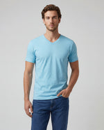 Camiseta Hombre Cuello V - Agua