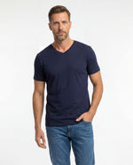 Camiseta Hombre Cuello V - Azul Navy