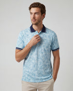 Polo Estampada Franco - Azul Claro