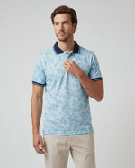 Polo Estampada Franco - Azul Claro
