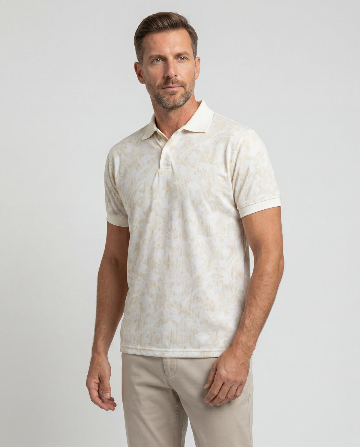 Polo Estampada Franco - Crudo