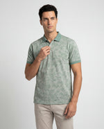 Polo Estampada Franco - Oliva