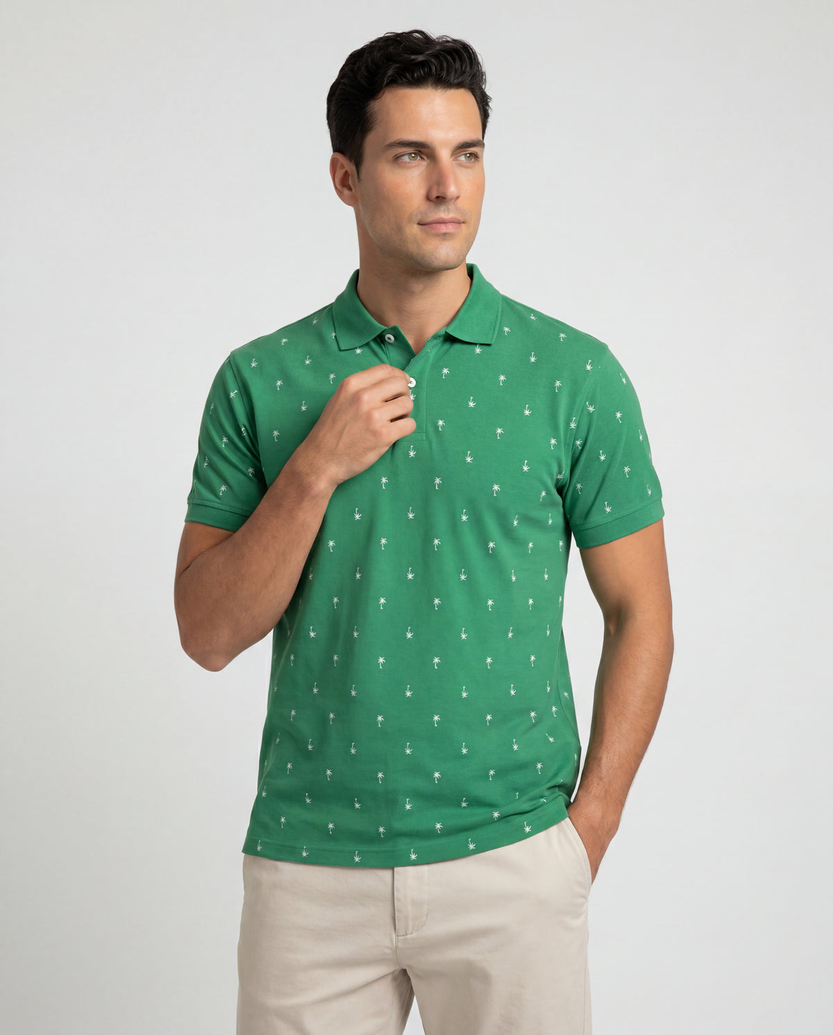 Polo Estampada Geronimo - Verde Cali