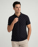 Polo Estampada Teo - Negro