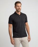 Polo Estampada David - Negro