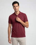 Polo Estampada David - Vinotinto