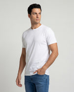 Camiseta Hombre Cuello Redondo Delgado - Blanca