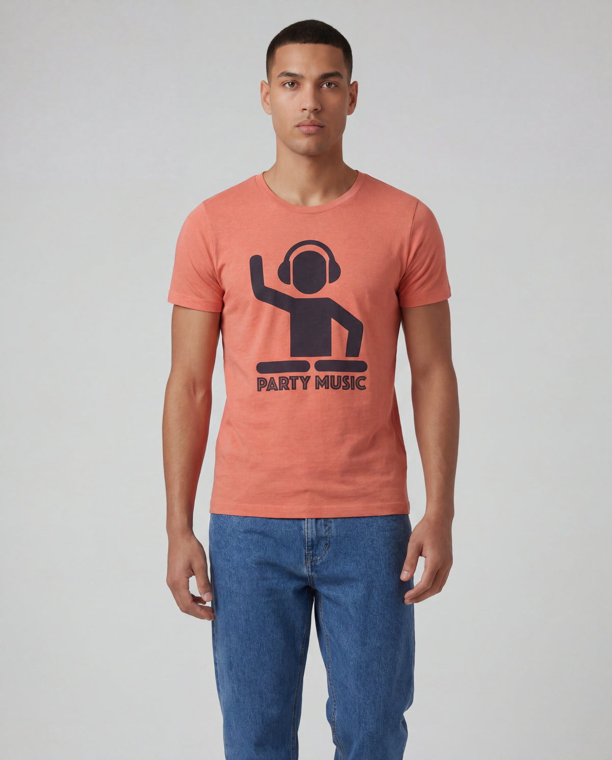 Camiseta Estampada 1063 - Azul Jaspe
