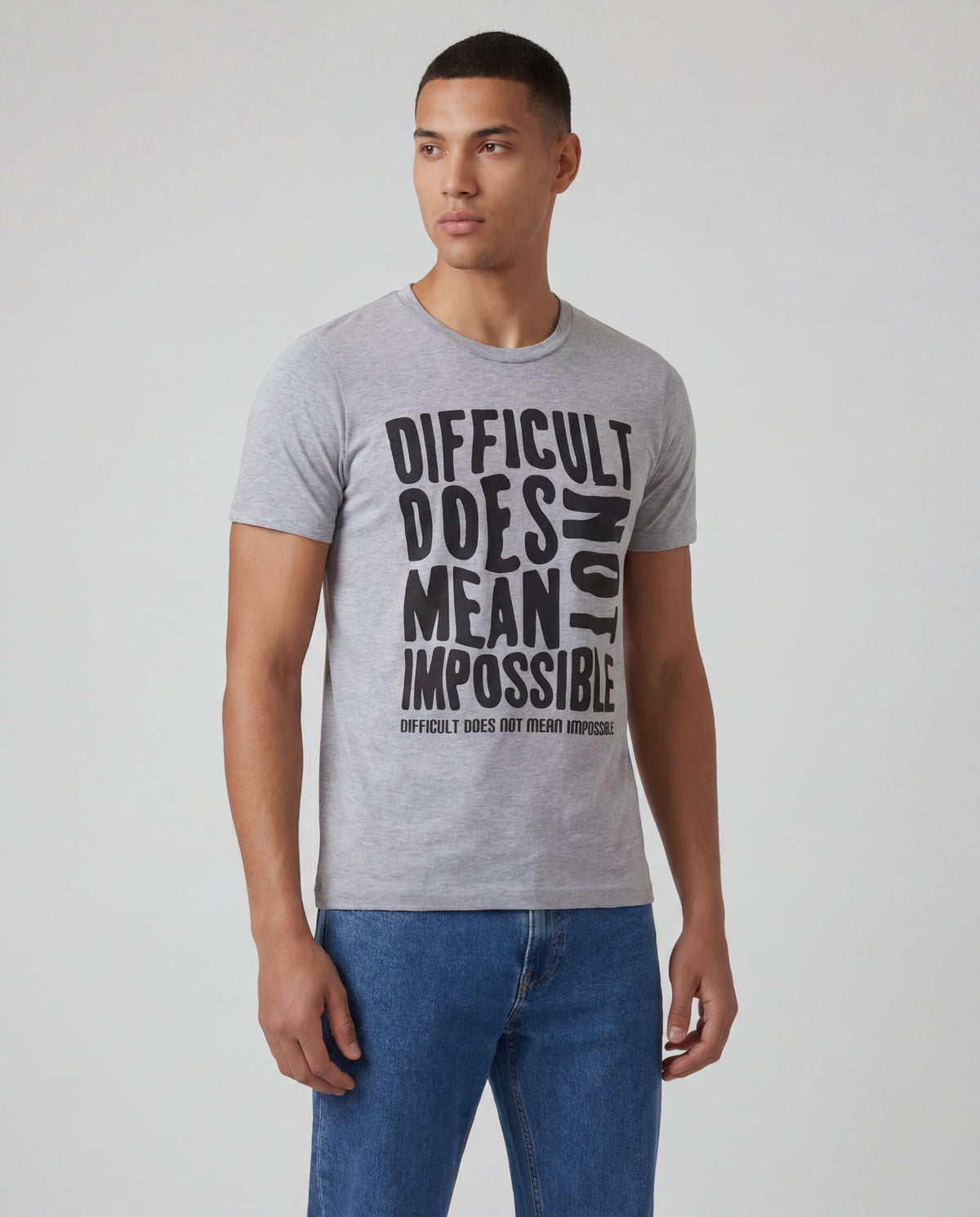 Camiseta Estampada 1083 - Gris Jaspe