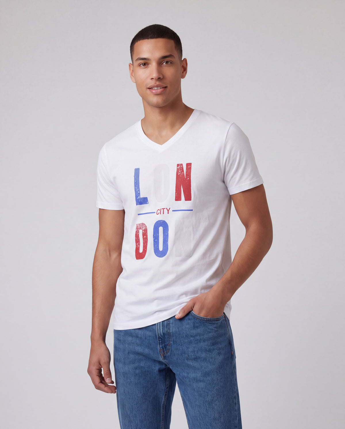 Camiseta Estampada 404 - Negro Jaspe
