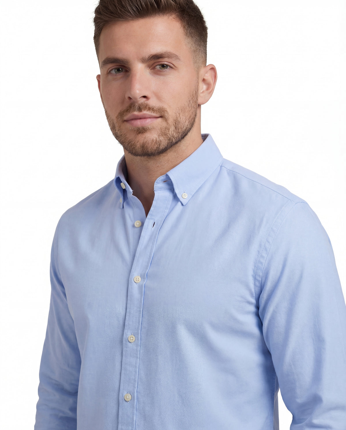 Camisa Oxford - Azul Claro