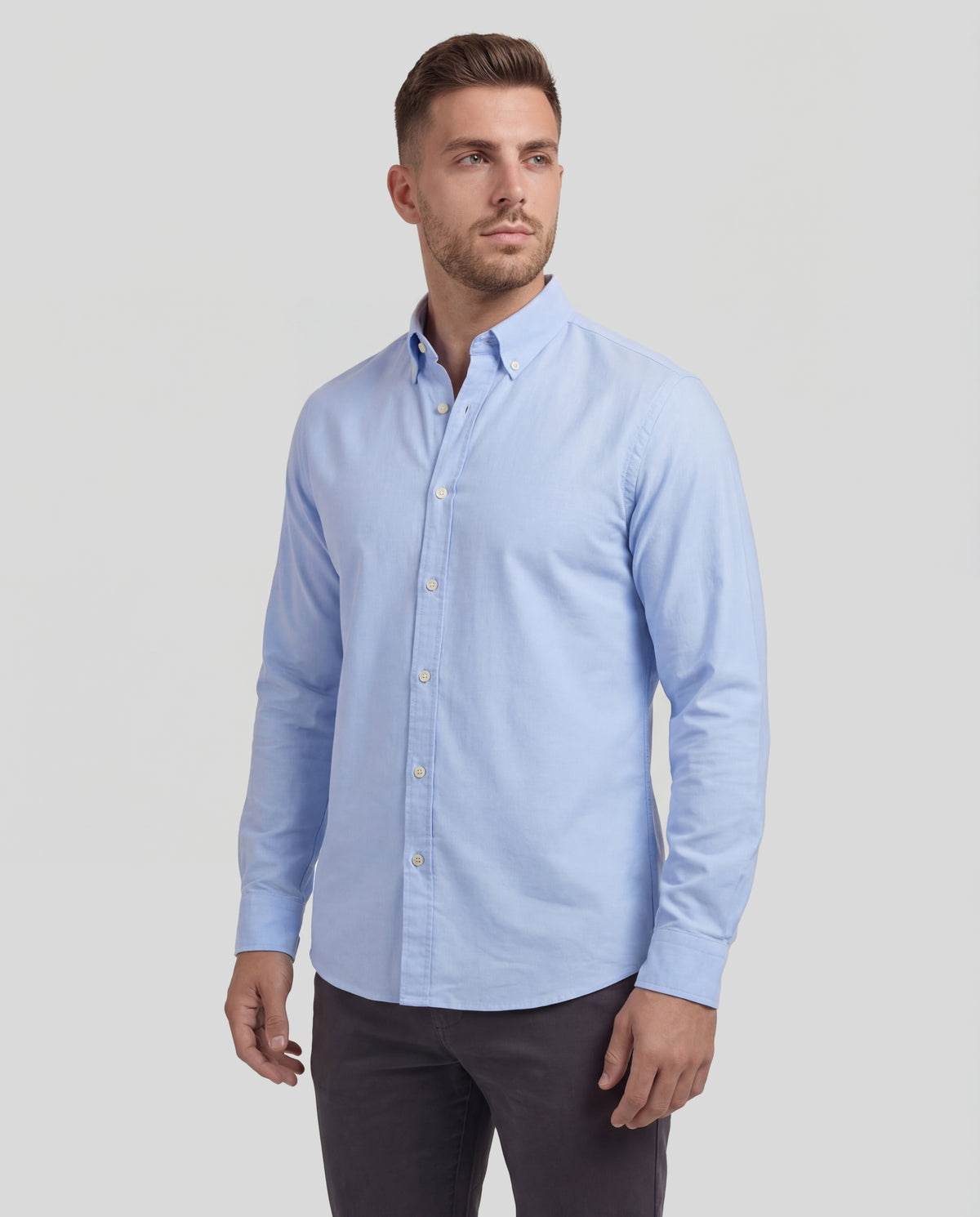 Camisa Oxford - Azul Claro