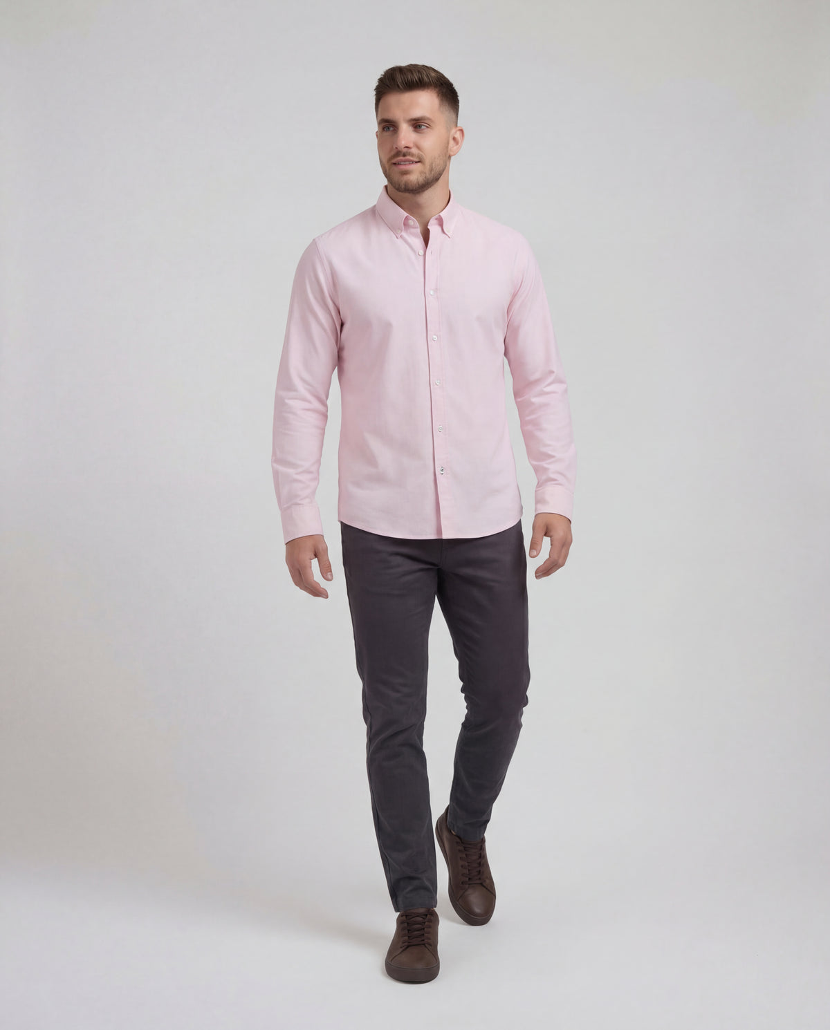 Camisa Oxford - Rosado