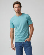 Camiseta Hombre Cuello Doble - Menta