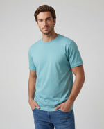 Camiseta Hombre Cuello Doble - Menta
