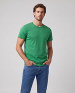 Camiseta Hombre Cuello Doble - Verde Botella