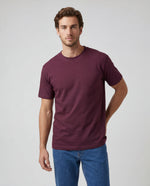 Camiseta Hombre Cuello Doble - Vinotinto