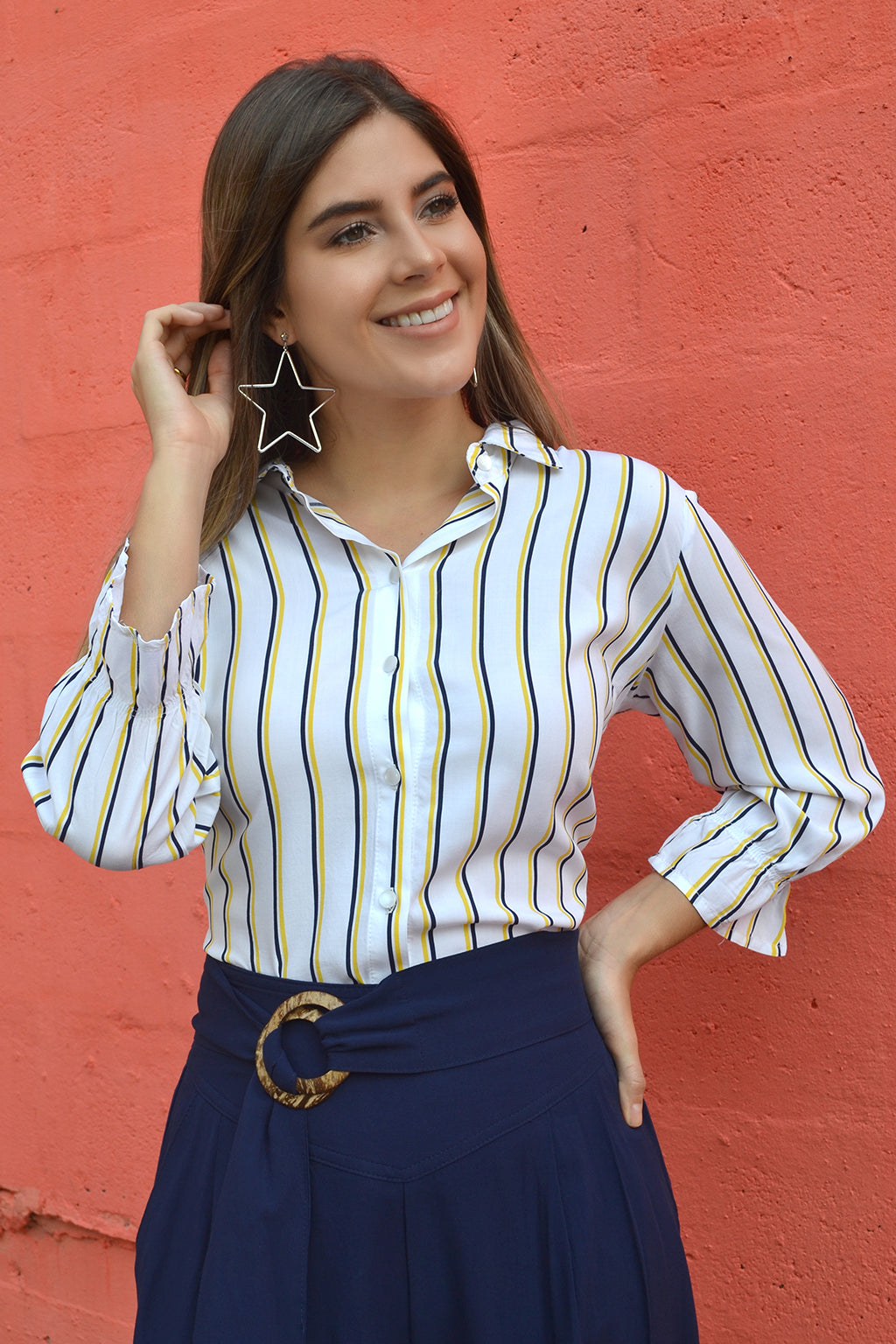 Blusa Musgo - Crudo