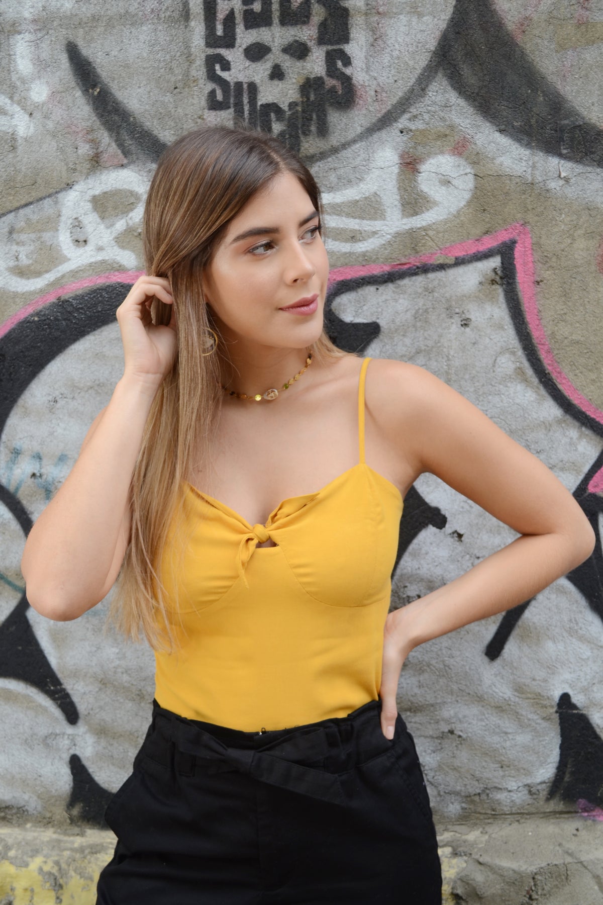 Blusa Garza - Mostaza