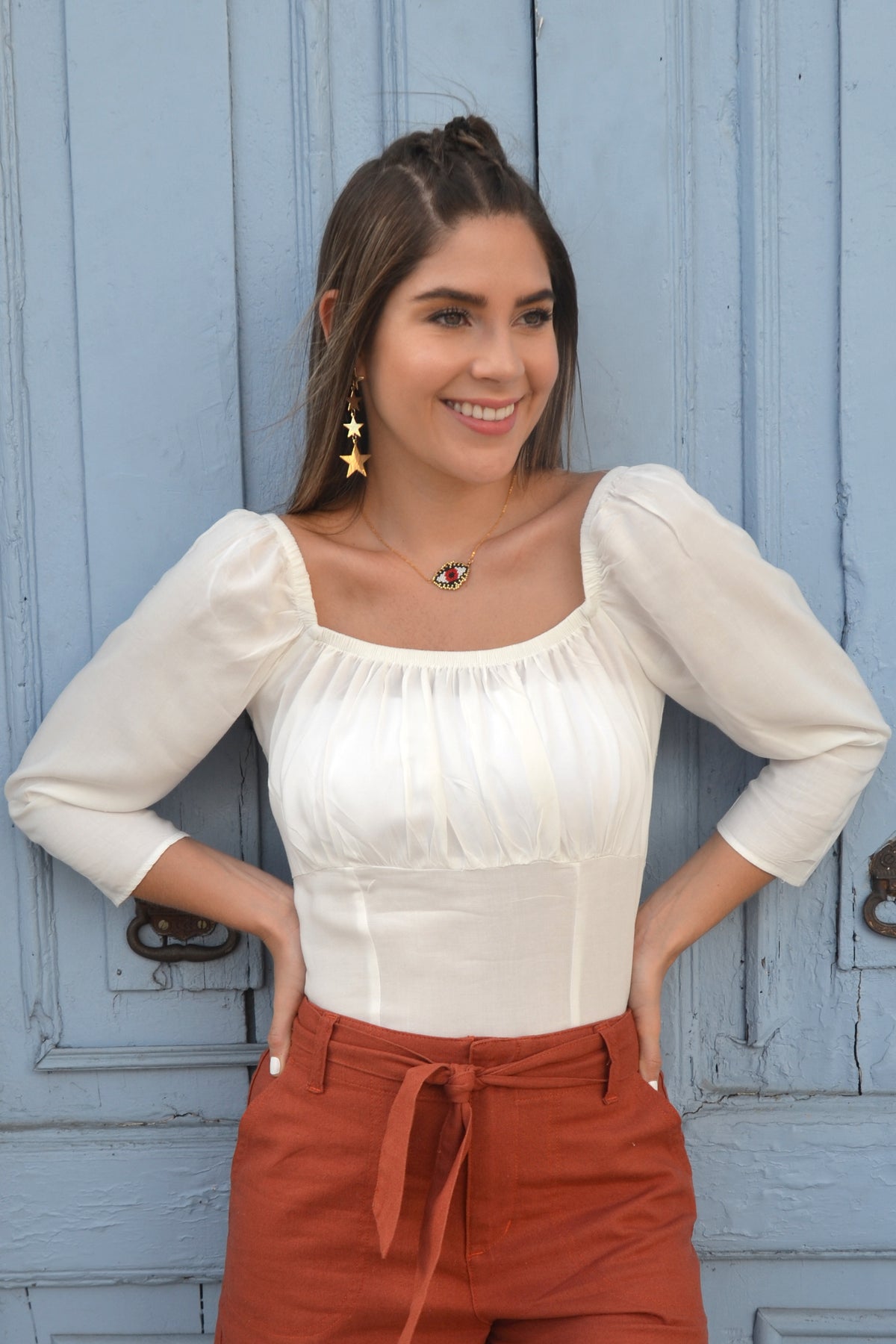 Blusa Orquidea - Crudo