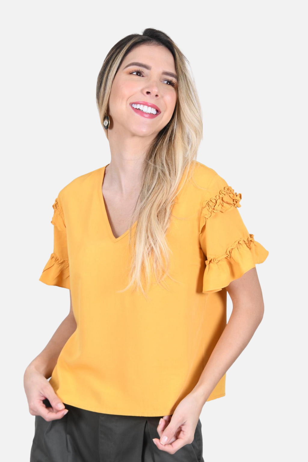 Blusa Fraide - Mostaza