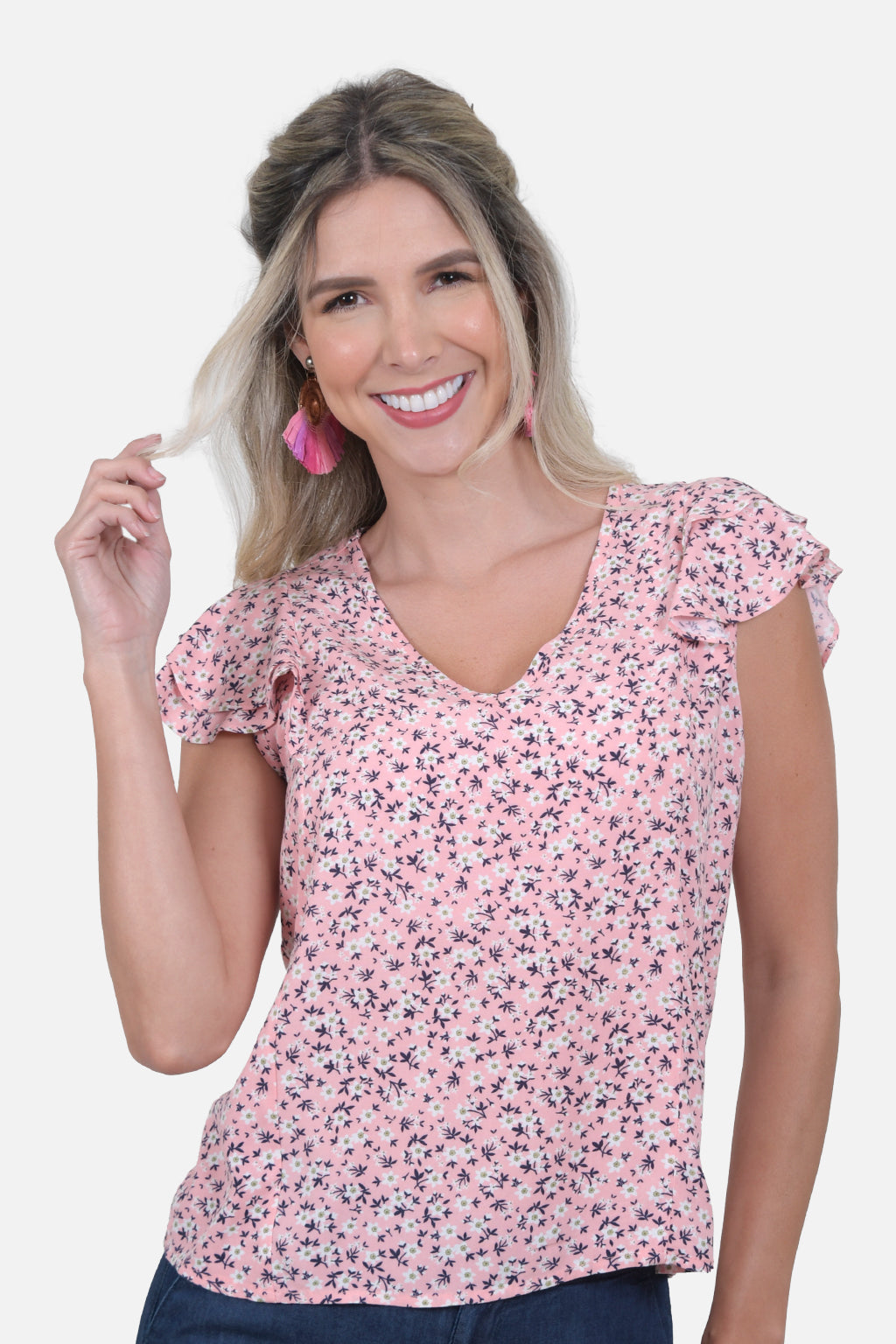 Blusa Ortega - Rosada
