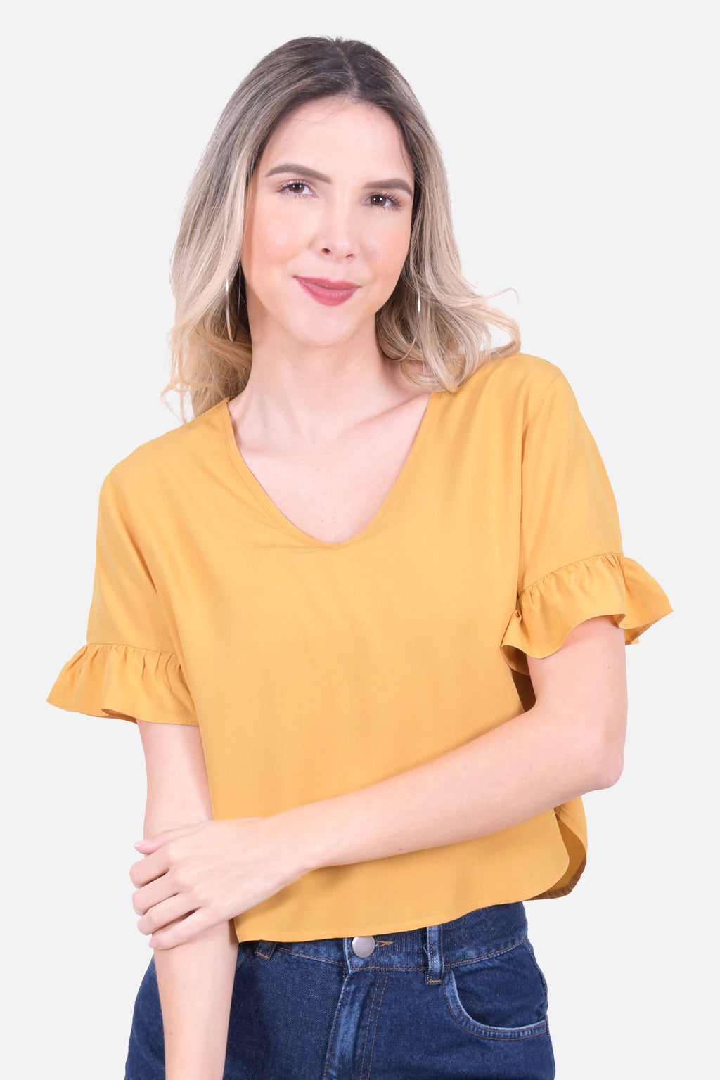 Blusa Milena - Mostaza