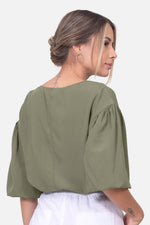 Blusa Celeste - Verde Militar