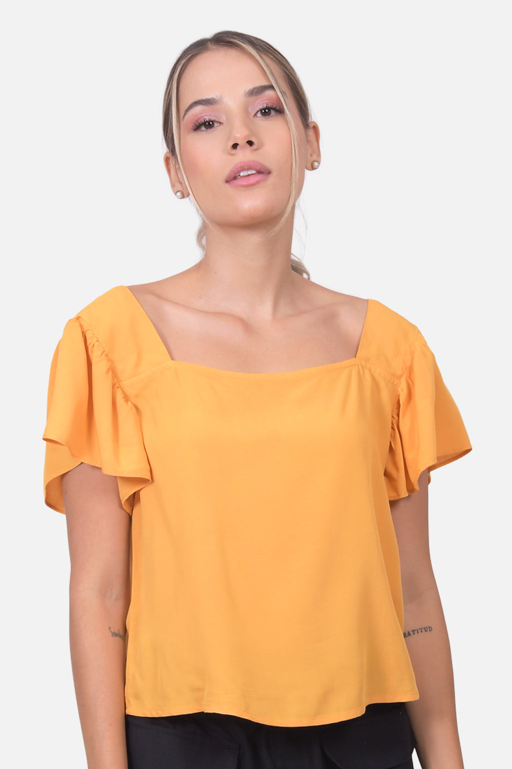Blusa Clea - Mostaza Claro 