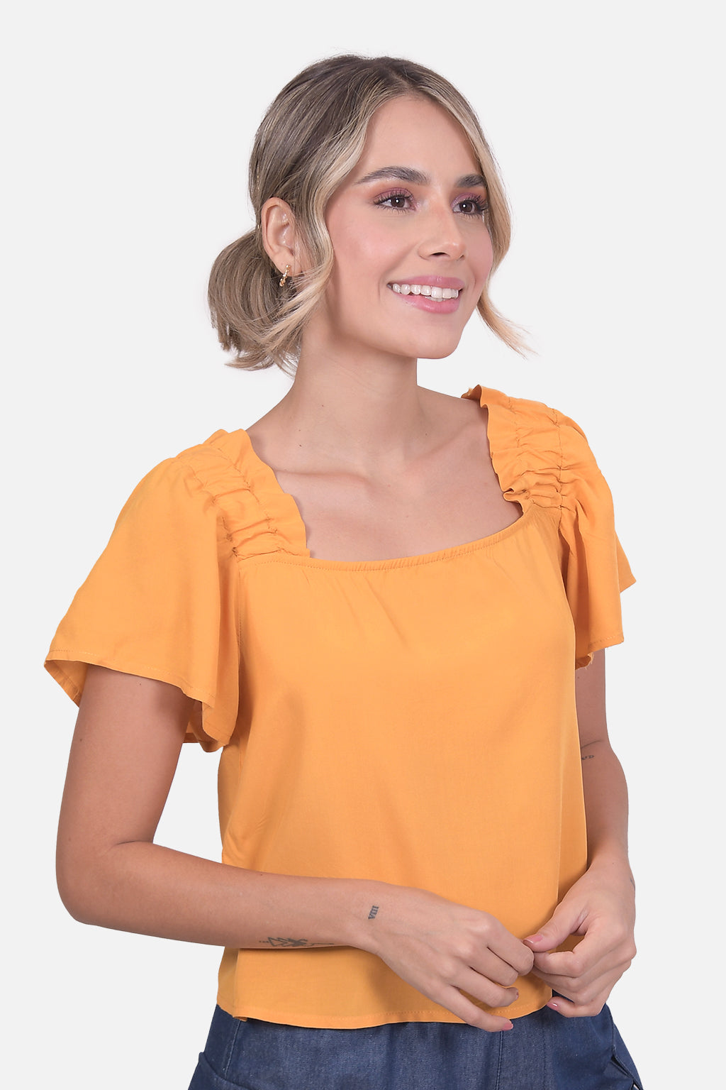Blusa Shaki - Mostaza