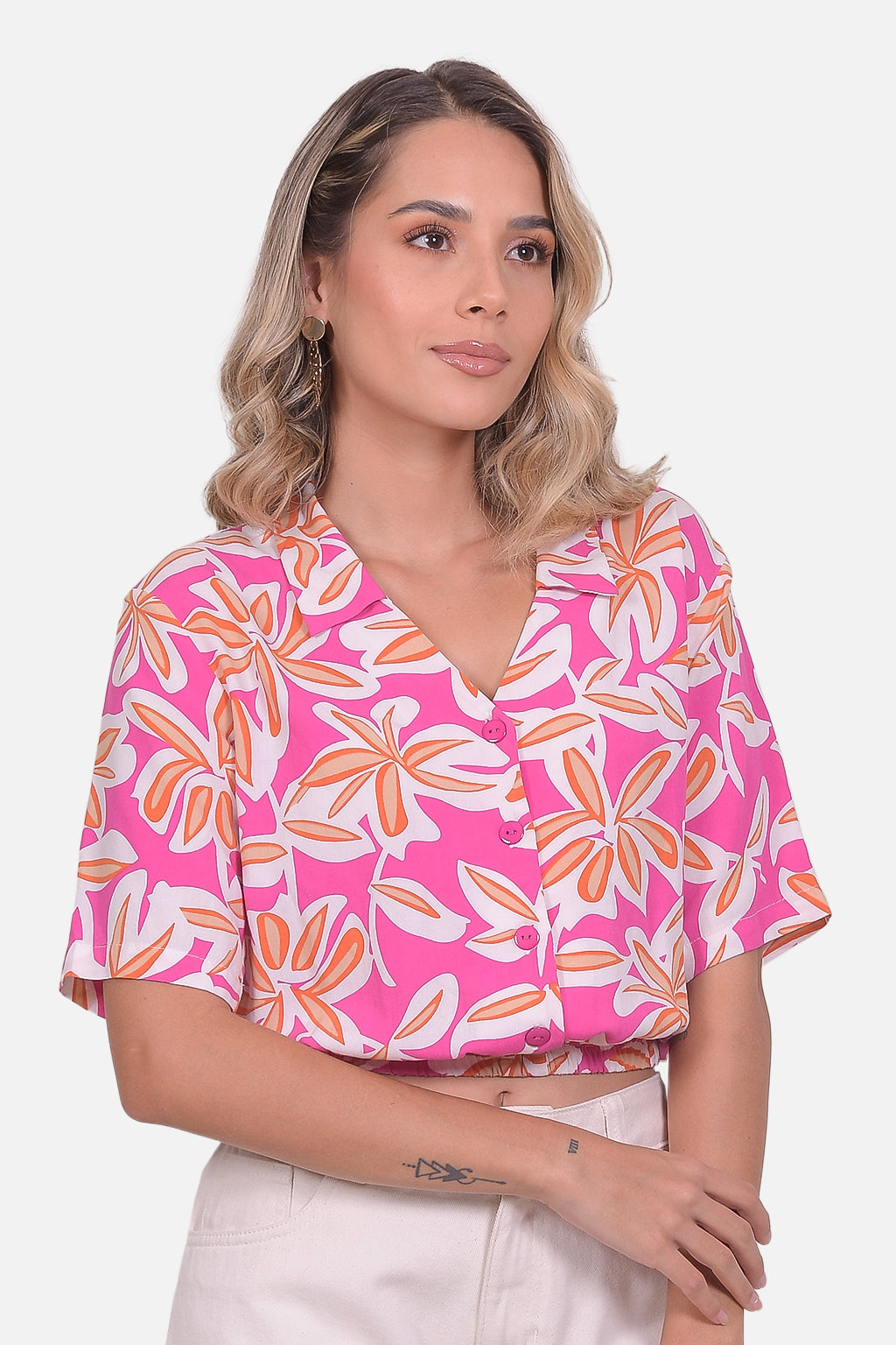 Blusa Osaka - Fucsia