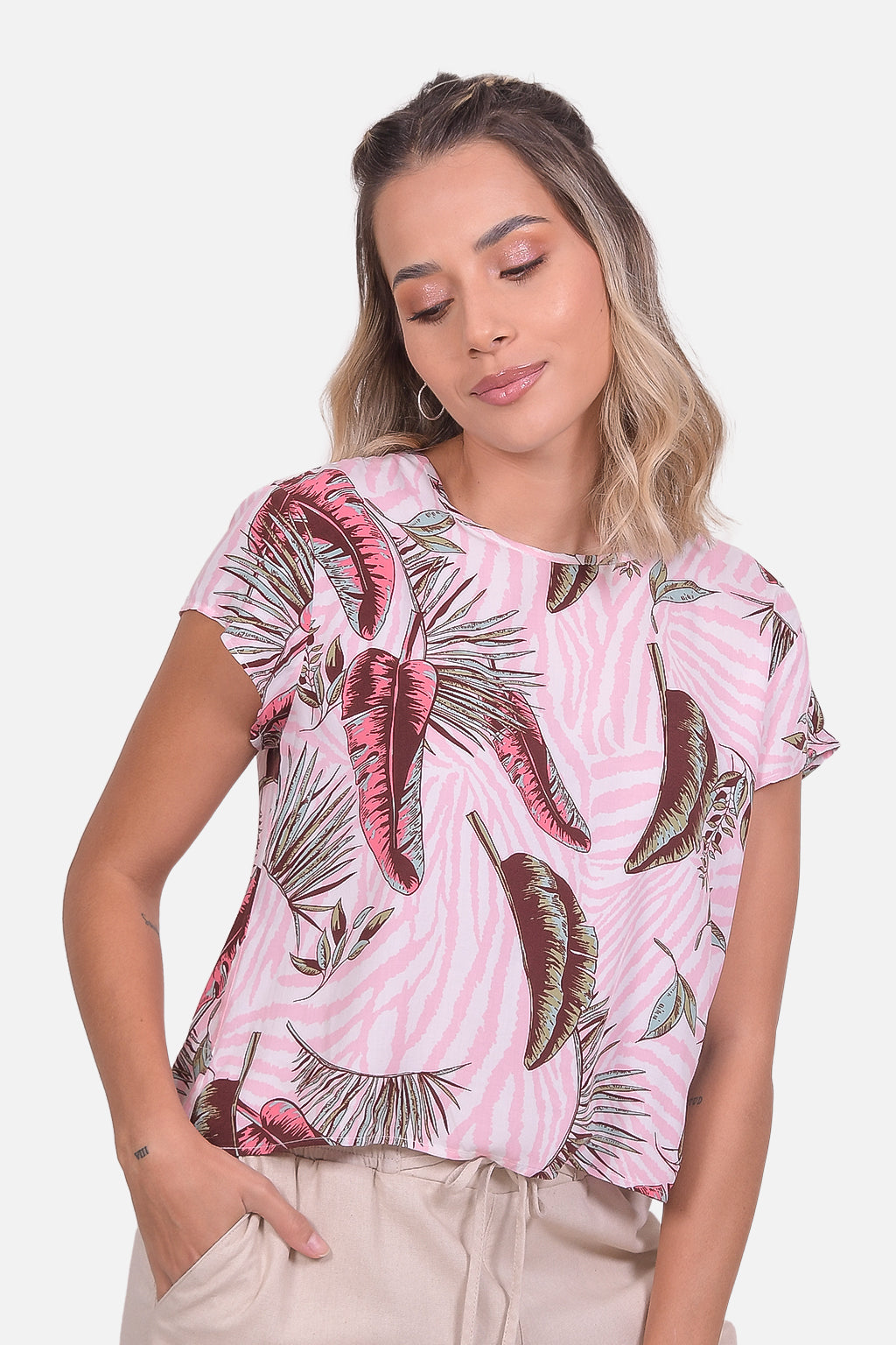 Blusa Macao - Rosada